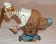 TPS ROLLING SKATING CHEF TIN WIND UP TOY 1950s