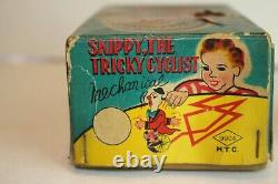 TPS Toys, 1950's Skippy The Tricky Cyclist Windup with Box, Original