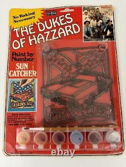 The Dukes Of Hazard Paint By Number Sun Catcher Vintage Toy Collectible