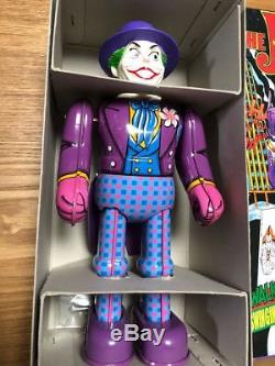 The JOKER BAT MAN Tin Toy wind-up Billiken Shokai Vintage from Japan F/S
