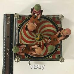 Tilt-A-Whirl Boys and Girls 3 Sets Riding, Windup Tin Toy, Vintage, Rare (B23)