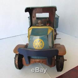 Tin MARX City Coal Dump TRUCK Toy Windup C-Cab Driver Vintage