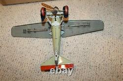 TippCo TC 1029 Tin Windup Litho Airplane 1930's