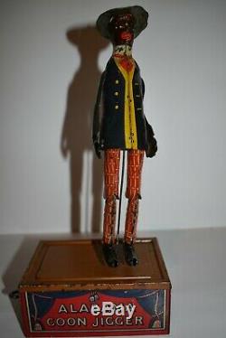 Tombo Jigger Windup Tin Toy, Pat. 1910, Ferdinand Strauss Co, No Reserve