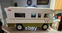 Tonka 1970's Press Steal Winnebago With Figures With Original Clothing & 2 Dogs