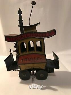 Toonerville Trolley Antique 1922 Tin WInd Up Toy