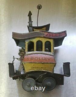 Toonerville Trolley Antique 1922 Tin WInd Up Toy (fair to good condition)