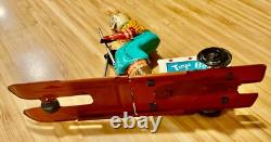 Toy Friction Skier 1950's Vintage With Original Box