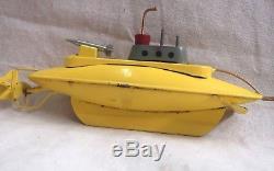 Toy submarine vintage toy submarine tinplate submarine Sutcliffe Submarine withbox