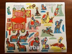 UNUSED Vtg The Peter Wheat Circus Press Out Cardboard Toy 1951 Original Envelope