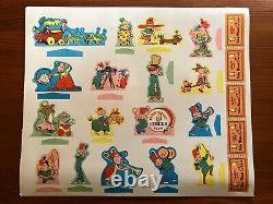 UNUSED Vtg The Peter Wheat Circus Press Out Cardboard Toy 1951 Original Envelope