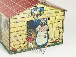 Unique Art JAZZBO-JIM Dancing Tin Wind Up Toy THE DANCER ON THE ROOF with BOX