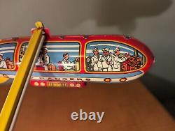 Unique Art Sky Rangers Litho Tinplate 1933 Near Mint Toy & RARE ORIGINAL BOX