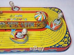 VERY RARE VINTAGE 1950's CHEIN & CO TIN WIND UP PLAYLAND WHIP TOY