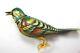 VINTAGE 1940's GES. GESCH GERMANY TIN LITHO MECHANICAL WIND UP TOY SINGING BIRD