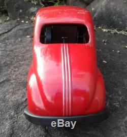 VINTAGE 1940's NY-LINT pressed Steel WIND UP Amazing Car Rare their first toy