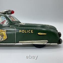 VINTAGE 1940s MARX DICK TRACY TIN-LITHO WIND-UP 11 LONG SQUAD CAR