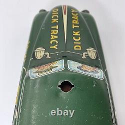 VINTAGE 1940s MARX DICK TRACY TIN-LITHO WIND-UP 11 LONG SQUAD CAR