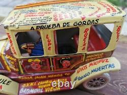 VINTAGE 1950's MARX PLASTIMARX MEXICO TIN LITHO WIND UP JALOPY ARCHIE CAR