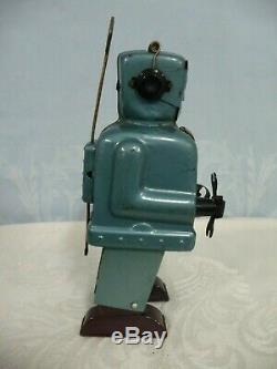 VINTAGE 1950's TIN ROBOT WIND-UP TOY, GEORGE WAGNER, JAPAN