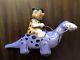VINTAGE 1960'S MARX FRED FLINTSTONE AND DINO WIND-UP TOY WORKS! Rare