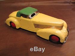 VINTAGE ANTIQUE 1930s WYANDOTTE TOYS PRESSED STEEL WithU CORD 810 TOY CAR