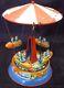 VINTAGE Blomer & Schuler Germany Tin Wind-up Carousel Merry-go-round