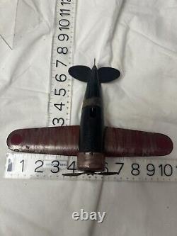 VINTAGE Collectible Rare TIN AIRPLANE TOY 10 WING SPAN