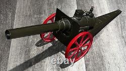 VINTAGE HUGE BIG BANG CANNON with16 BARREL WORKS GREAT-SUPER LOUD withCARBIDE AMMO