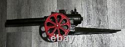 VINTAGE HUGE BIG BANG CANNON with16 BARREL WORKS GREAT-SUPER LOUD withCARBIDE AMMO