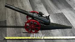 VINTAGE HUGE BIG BANG CANNON with16 BARREL WORKS GREAT-SUPER LOUD withCARBIDE AMMO
