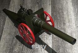 VINTAGE HUGE BIG BANG CANNON with16 BARREL WORKS GREAT-SUPER LOUD withCARBIDE AMMO