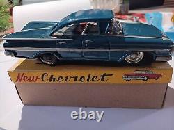 VINTAGE JAPAN TIN CAR Original BOX-Estate FIND Never Played With Or Displayed