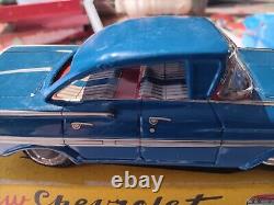 VINTAGE JAPAN TIN CAR Original BOX-Estate FIND Never Played With Or Displayed