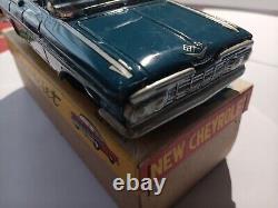 VINTAGE JAPAN TIN CAR Original BOX-Estate FIND Never Played With Or Displayed