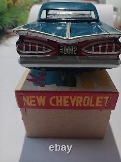 VINTAGE JAPAN TIN CAR Original BOX-Estate FIND Never Played With Or Displayed