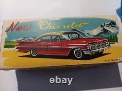 VINTAGE JAPAN TIN CAR Original BOX-Estate FIND Never Played With Or Displayed