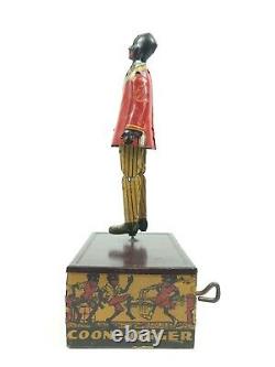 VINTAGE MARX 1920s SOMSTEPA COON JIGGER WIND-UP DANCER AMERICANA ORIGINAL 8