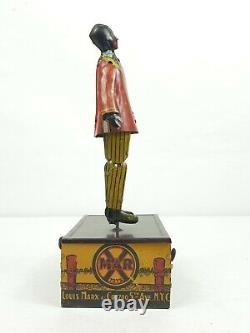 VINTAGE MARX 1920s SOMSTEPA COON JIGGER WIND-UP DANCER AMERICANA ORIGINAL 8