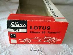 VINTAGE SCHUCO LOTUS CLIMAX 33 FORMULA 1 RACER- WithUP-BOX # 1071-GERMANY TOY-9