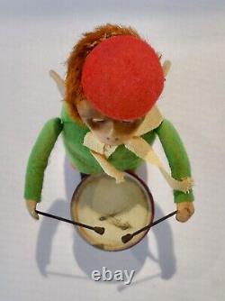 VINTAGE SCHUCO Working Wind-up SOLISTO Monkey Playing a Drum with Schuco Key & Box