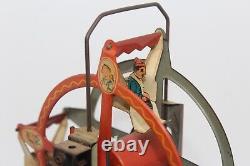 VINTAGE TIN LITHO WIND UP FERRIS WHEEL made in GERMANY