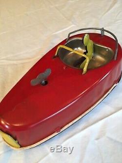 VINTAGE TIN WIND UP BEETLE-BUG AUTO with ORIG BOX -Excellent Cond. BUFFALO TOY CO
