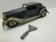 VINTAGE TRIANG MINIC TIN WIND UP CAR WithORIGINAL WIND UP KEY WORKS GREAT