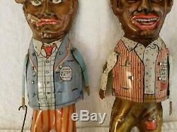 VINTAGE Tin Windup Amos & Andy 1930's YOU GET BOTH AND BOTH ARE WORKING