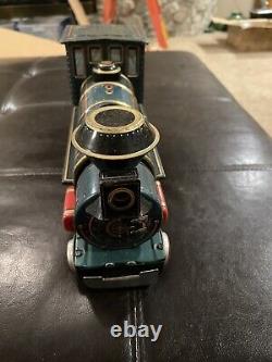 VINTAGE Toy Lot, Tin Train, Tops, Etc