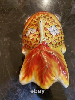 VINTAGE YOSHIYA KO GOLDFISH TIN LITHOGRAPHED RARE 6 WIND UP TOY 1950's JAPAN