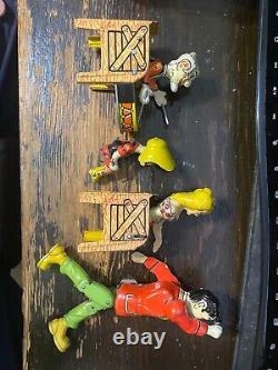 VTG 1940's L'il Abner & His Dogpatch Band Tin Litho Windup Toy WORKS