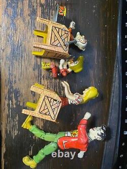 VTG 1940's L'il Abner & His Dogpatch Band Tin Litho Windup Toy WORKS