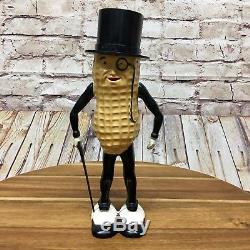 VTG 1955 Mr Peanut Wind-Up Walking Toy Attached Cane Original Box Made In USA